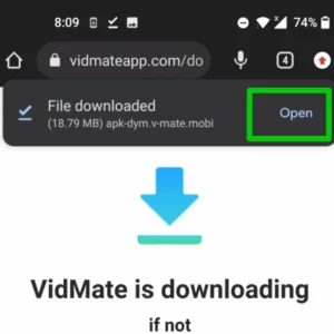 vidmate open এ ক্লিক করুণ
